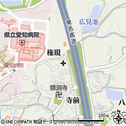 愛知県岡崎市洞町西奥洞周辺の地図