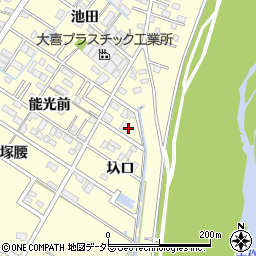 愛知県岡崎市渡町圦口3周辺の地図