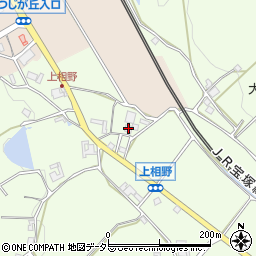 兵庫県三田市上相野712周辺の地図