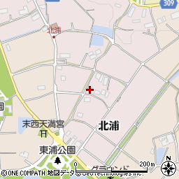 兵庫県三田市北浦116周辺の地図