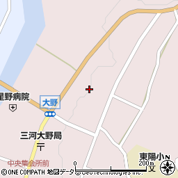 愛知県新城市大野上野33周辺の地図