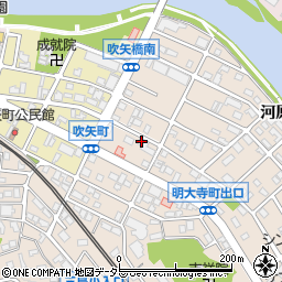 愛知県岡崎市明大寺町出口4周辺の地図