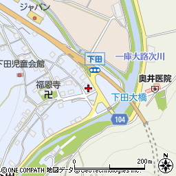 大阪府豊能郡能勢町下田201周辺の地図