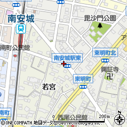 南安城駅東周辺の地図