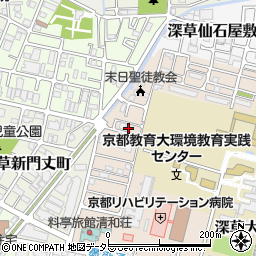 京都府京都市伏見区深草越後屋敷町61周辺の地図