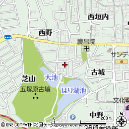 京都府向日市寺戸町（西野）周辺の地図
