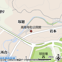 高隆寺町公民館周辺の地図