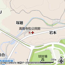 愛知県岡崎市高隆寺町前田周辺の地図