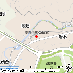 愛知県岡崎市高隆寺町前田6周辺の地図