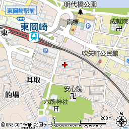 愛知県岡崎市明大寺町馬場東131周辺の地図