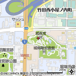 京都府京都市伏見区中島鳥羽離宮町周辺の地図