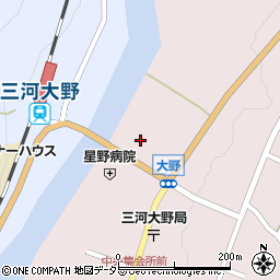 愛知県新城市大野上野67周辺の地図