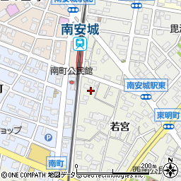 愛知県安城市安城町若宮83周辺の地図