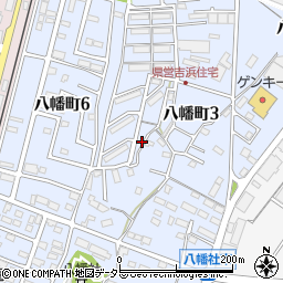 愛知県高浜市八幡町周辺の地図
