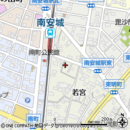 愛知県安城市安城町若宮86周辺の地図