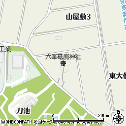 六峯砥鹿神社周辺の地図
