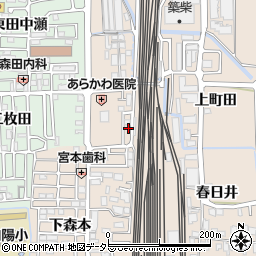 京都府向日市森本町上森本周辺の地図