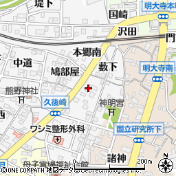 ファミリーマート岡崎久後崎町店周辺の地図