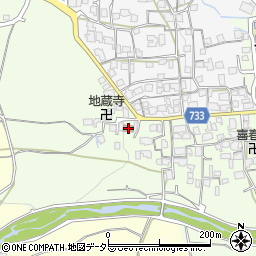 上里自治会館周辺の地図