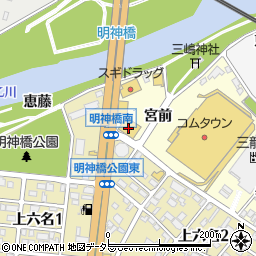 ジーユー岡崎コムタウン店周辺の地図