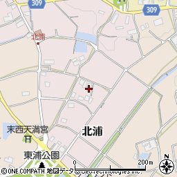 兵庫県三田市北浦121周辺の地図