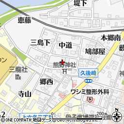 愛知県岡崎市久後崎町宮下周辺の地図