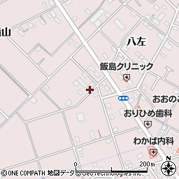 愛知県安城市横山町八左135-1周辺の地図