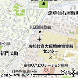 京都府京都市伏見区深草越後屋敷町59-11周辺の地図