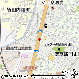 京都府京都市伏見区竹田七瀬川町周辺の地図