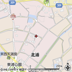 兵庫県三田市北浦123周辺の地図