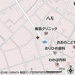愛知県安城市横山町八左193周辺の地図