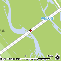 静岡大橋周辺の地図