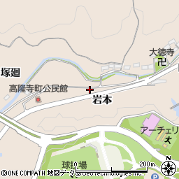 愛知県岡崎市高隆寺町前田22周辺の地図