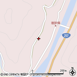 愛知県新城市横川広貝津周辺の地図