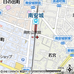 愛知県安城市安城町若宮周辺の地図