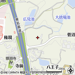 愛知県岡崎市洞町東奥洞周辺の地図