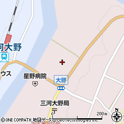 愛知県新城市大野上野53周辺の地図