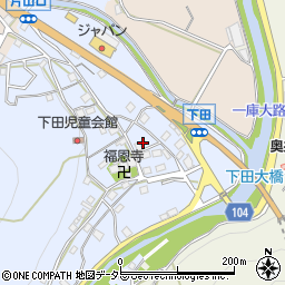 大阪府豊能郡能勢町下田193周辺の地図