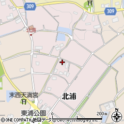 兵庫県三田市北浦118周辺の地図
