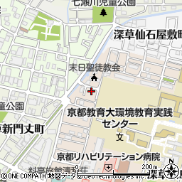 京都府京都市伏見区深草越後屋敷町59-13周辺の地図