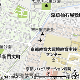 京都府京都市伏見区深草越後屋敷町59-14周辺の地図