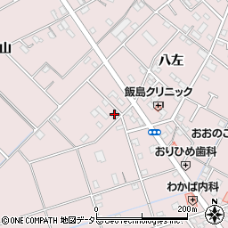 愛知県安城市横山町八左134-3周辺の地図