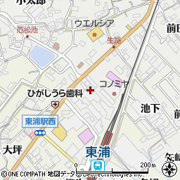 愛知県知多郡東浦町生路池下30周辺の地図