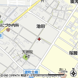 愛知県岡崎市筒針町池田134周辺の地図