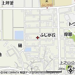 愛知県知多郡東浦町藤江ふじが丘周辺の地図