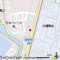 愛知県高浜市新田町周辺の地図