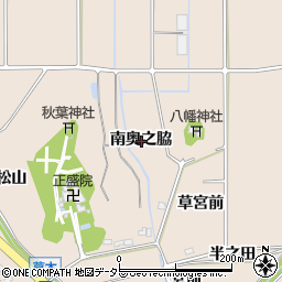 愛知県知多郡阿久比町草木南奥之脇周辺の地図