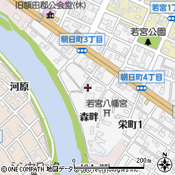 愛知県岡崎市朝日町2丁目24周辺の地図