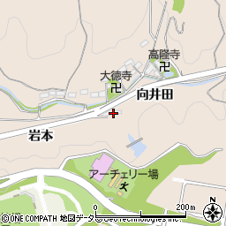 愛知県岡崎市高隆寺町向井田周辺の地図