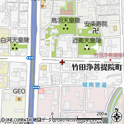 京都府京都市伏見区竹田浄菩提院町周辺の地図